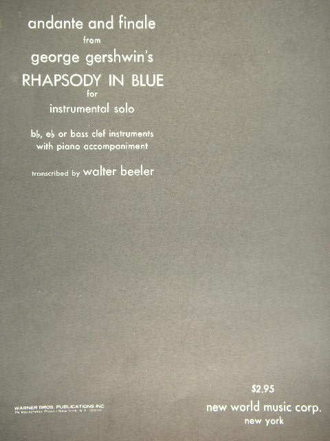Image for Andante and Finale (from 'Rhapsody in Blue')