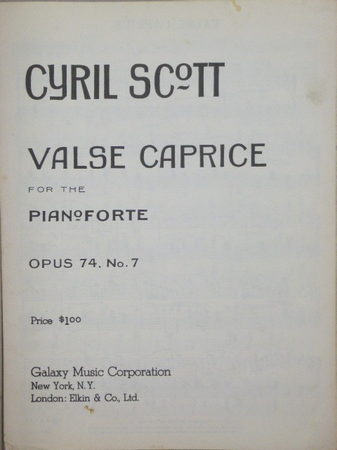 Valse Caprice Op. 74 No. 7