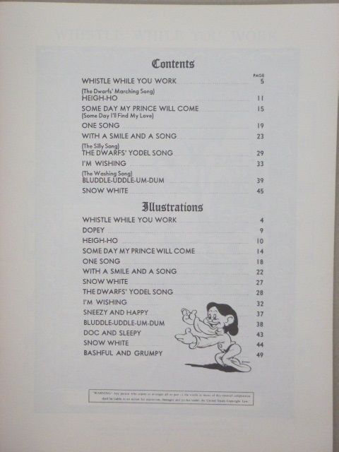 ALBUM: Vocal Selections: Snow White and the Seven Dwarfs