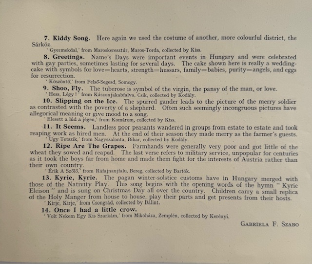 ALBUM: Hungarian Nursery Rhymes