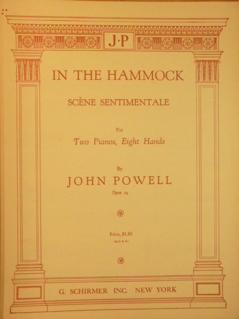 Image for In the Hammock (Scene Sentimentale) Op. 19