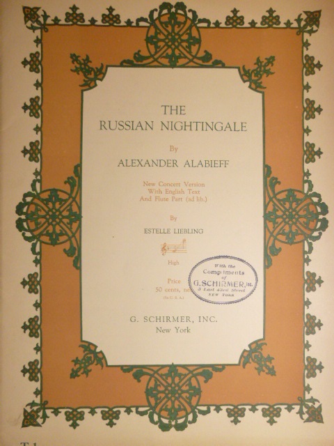 Image for The Russian Nightingale