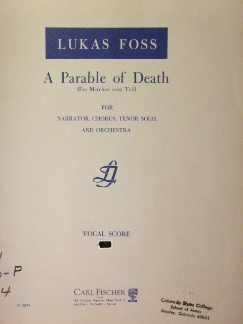 Image for A Parable of Death