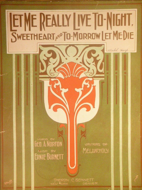 Image for Let Me Really Live To-Night