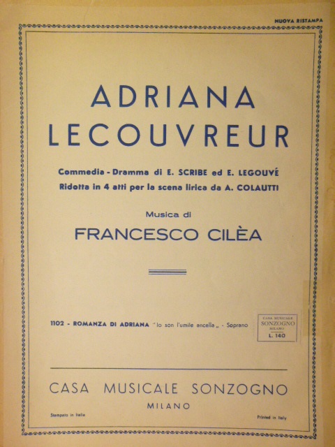 Image for Lo Son l'umile Ancella (from Adriana Lecouvreur)