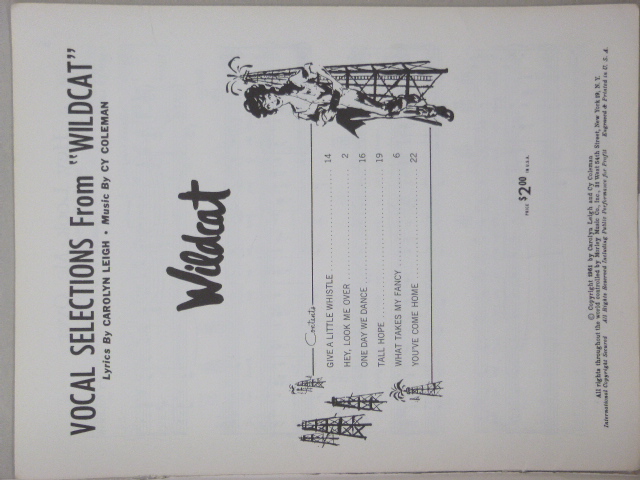 Wildcat (Vocal Selections)