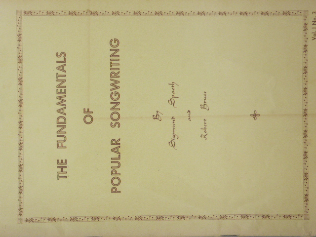 The Fundamentals of Popular Songwriting
