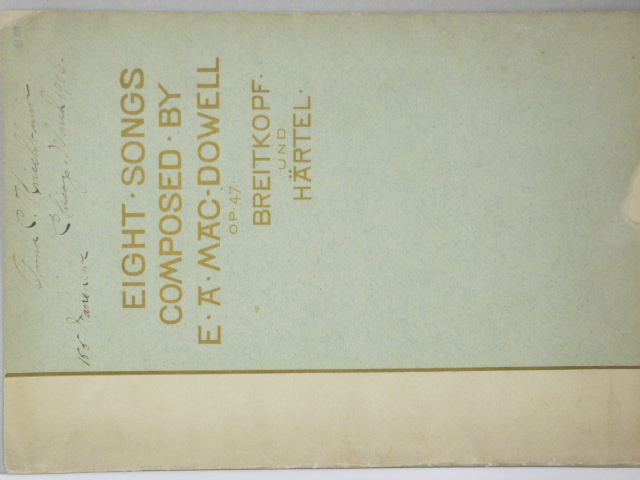 Eight Songs Op. 47