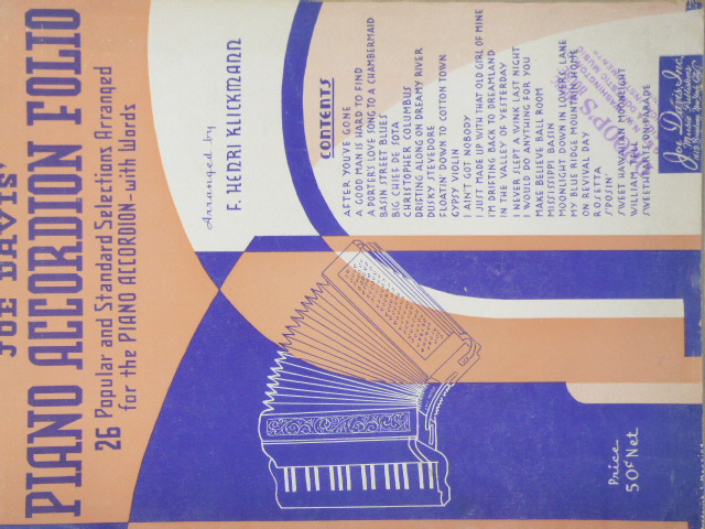 Joe Davis' Piano Accordion Folio