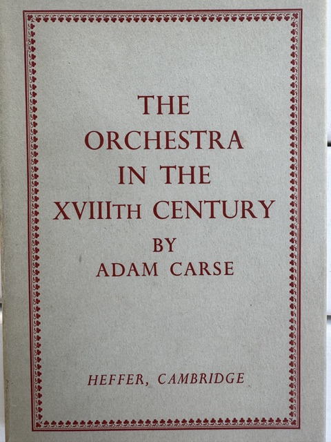 The Orchestra in the [18th] Century