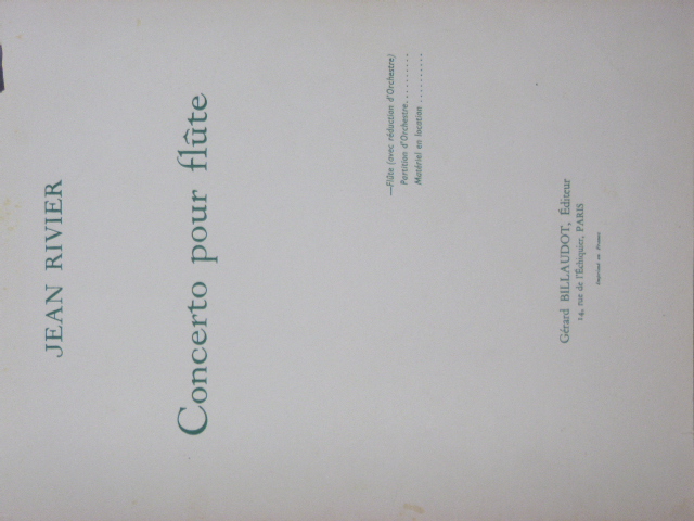 Concerto For Flute