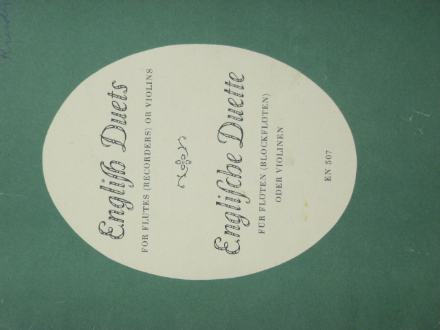 English Duets [for three treble instruments]