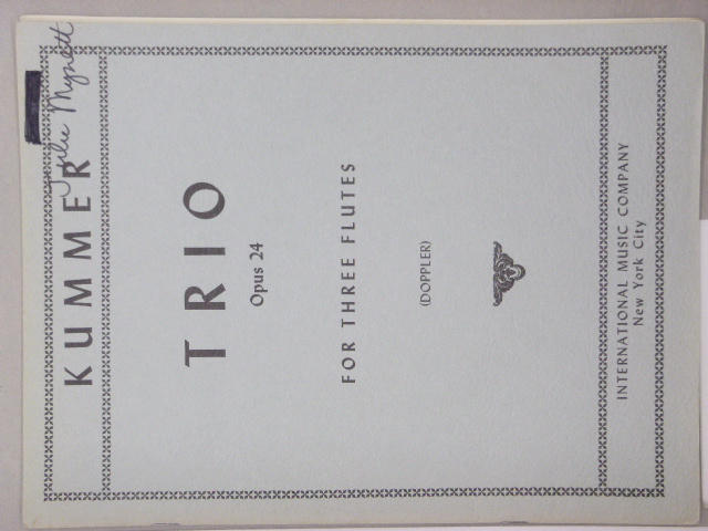 Trio fo Three Flutes Op.24