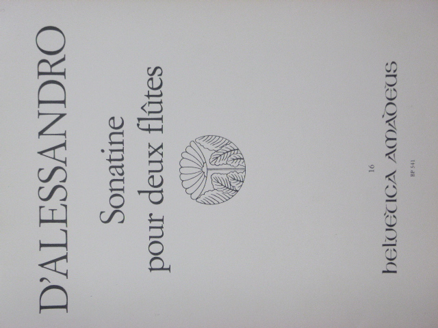 Sonatine for Two Flutes Op.77