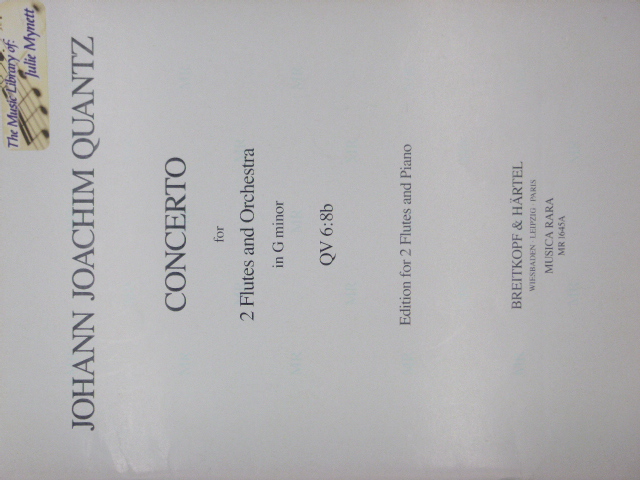 Concerto for Two Flutes and Orchestra QV 6:8b