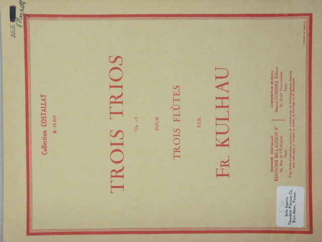 Three Trios Op. 13