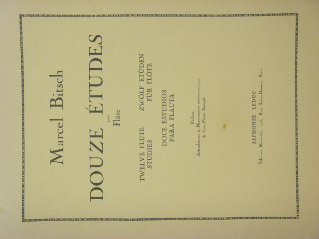 Twelve Flute Studies
