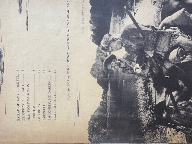 ALBUM: Davy Crockett Song Book