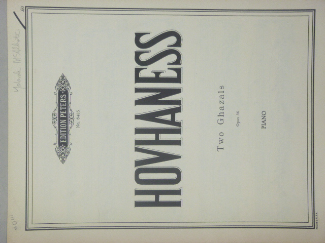 Two Ghazals Op. 36