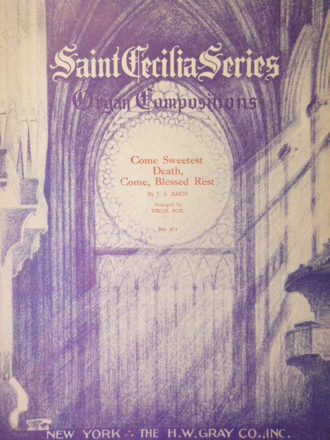 Image for Come Sweetest Death, Come, Blessed Rest