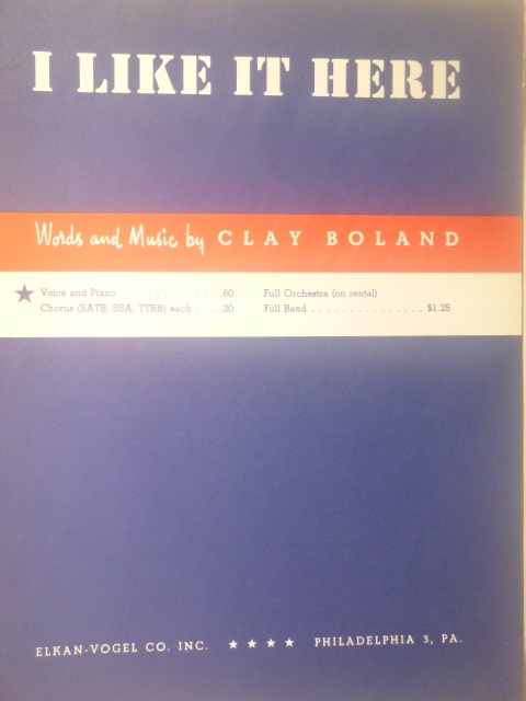Image for I Like it Here