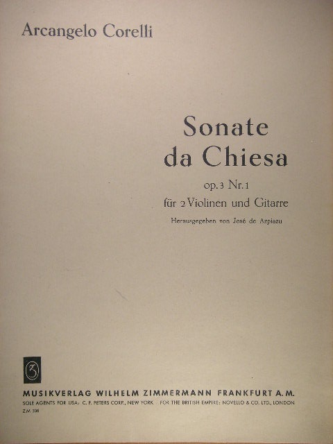 Image for Sonate da Chiesa op. 3, No. 1