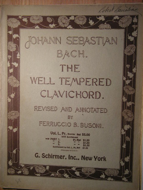 Image for The Well-Tempered Clavichord Vol. 1