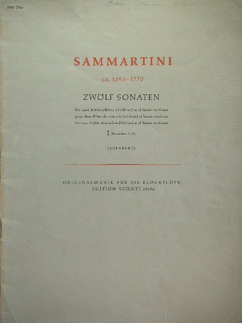 Image for Zwolf Sonaten, Book 1 (Nos. 1-4)