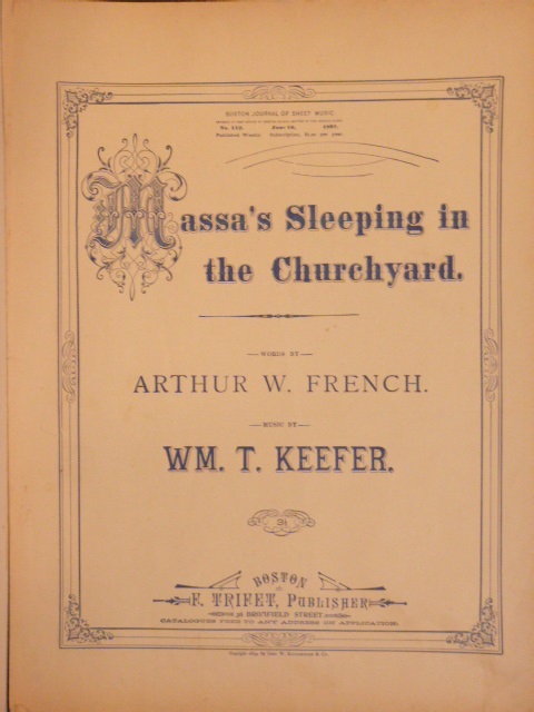 Image for Massa's Sleeping In The Churchyard