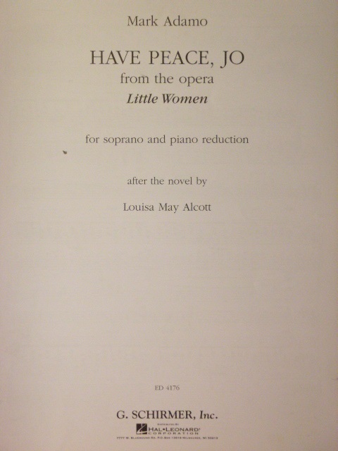 Image for Have Peace, Jo (from Little Women)