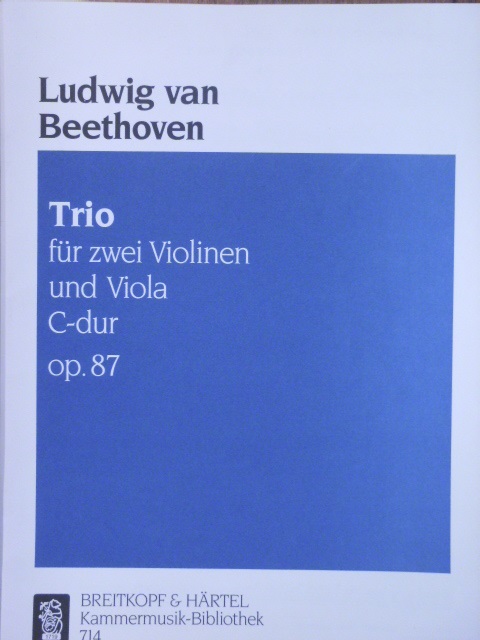 Image for Trio in C major Op. 87