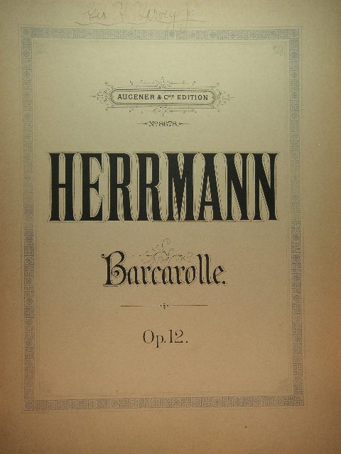 Image for Barcarolle Op. 12
