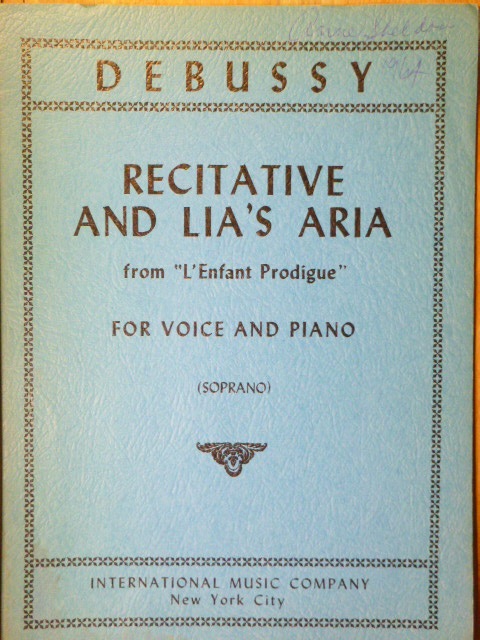 Image for Recitative and Lia's Aria (from L'Enfant Prodigue)